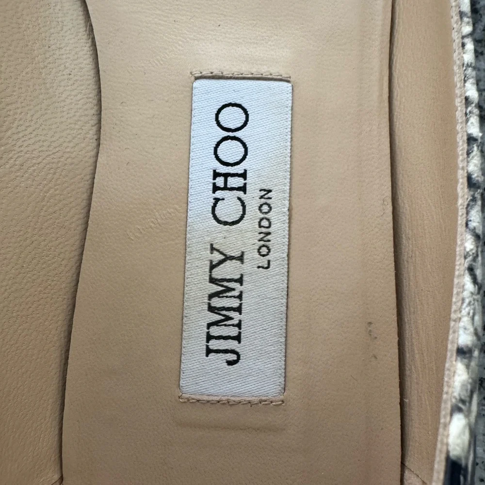 Jimmy Choo “Romy” snake embossed flats - Picture 5 of 6